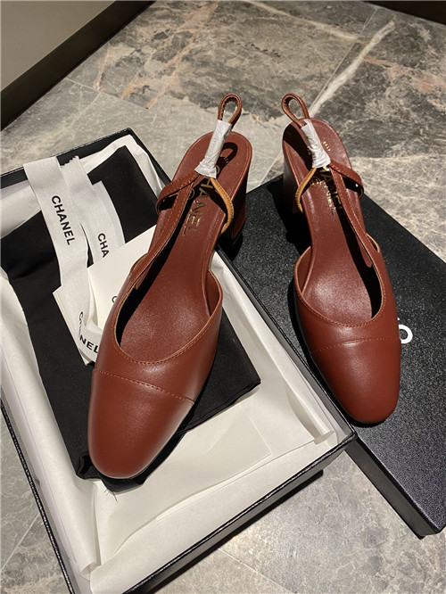 Ch**el Slingback Dupe heels sandals