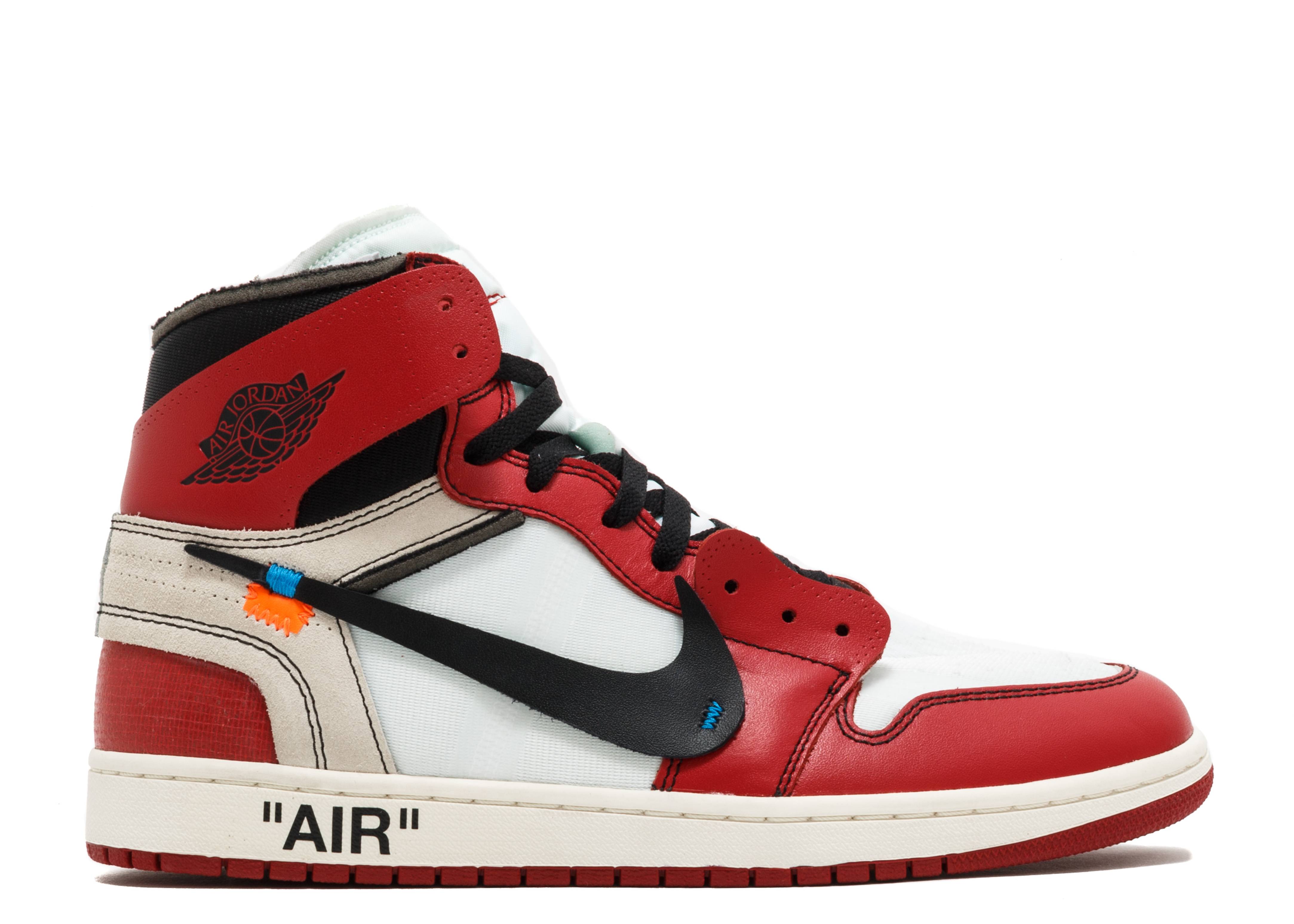 OFF WHITE Air Jordan 1 Chicago Red Extended Size
