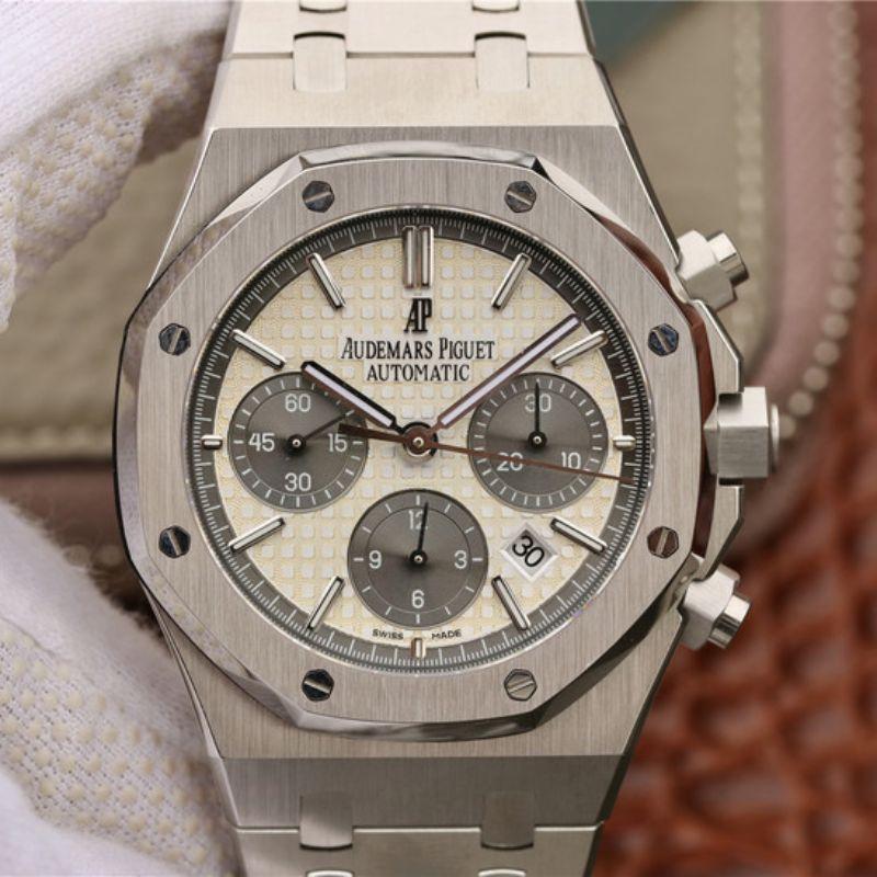 Replica Audemars P1g*et Royal Oak Chronograph 26331ST.OO.1220ST OM Factory 1:1 Best Edition Swiss ETA7750 White Dial