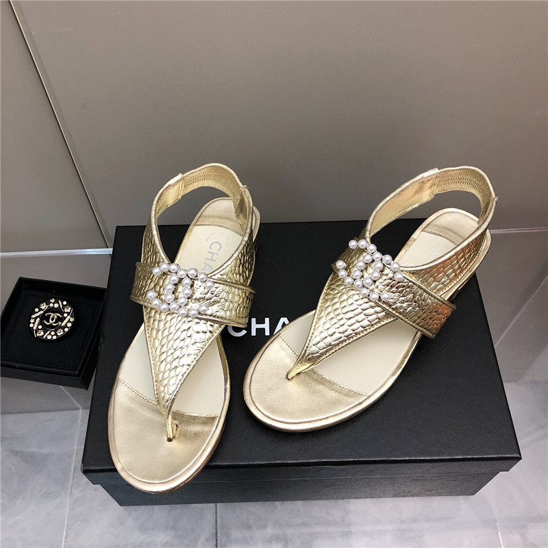 Ch**el flat sandals