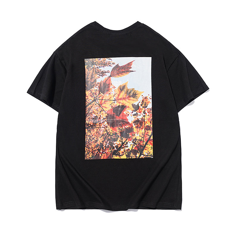 Fear of God Replica Essentials Sunset Maple Leaf Cotton T Shirt 930