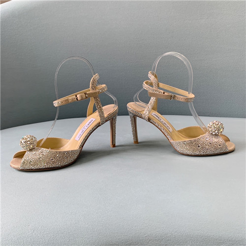 J1m*y Ch00 pearl heels sandals