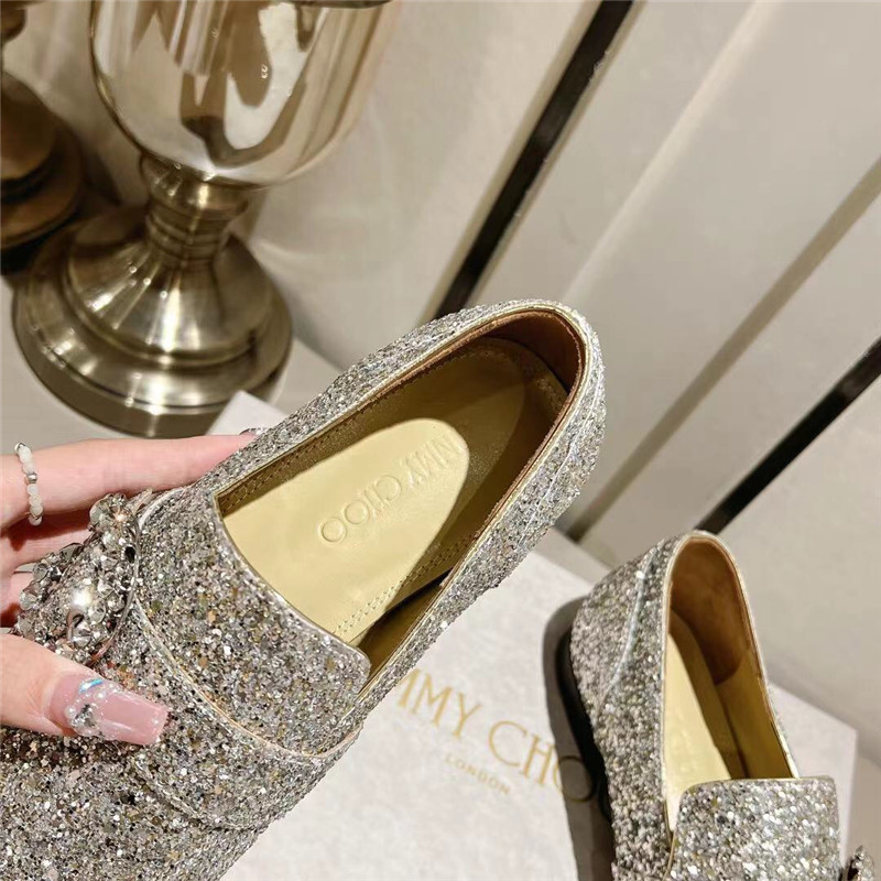 J1m*y Ch00 Deanna Low Heel Loafers