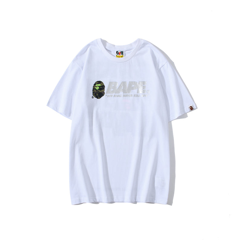 Bape Camo Ape Head Reflective College T Shirt 1688