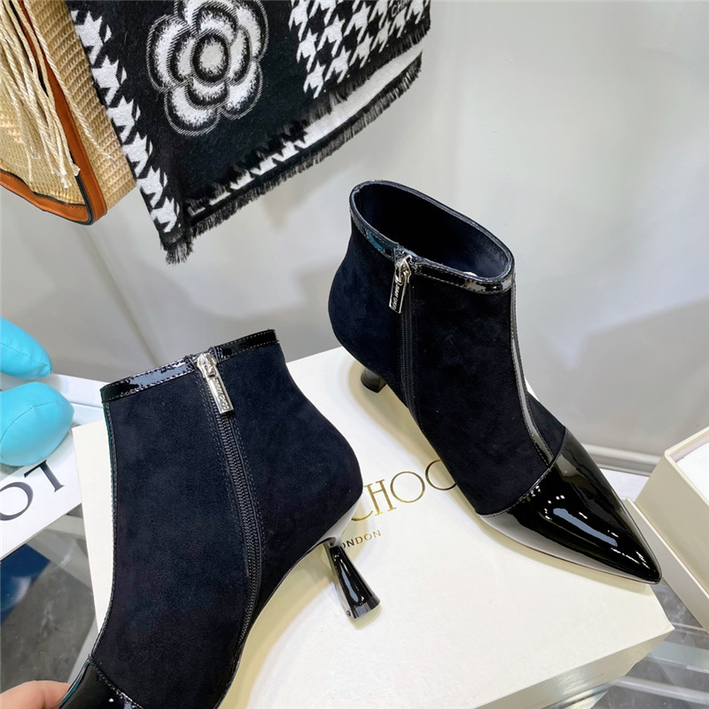 J1m*y Ch00 high heel ankle boots