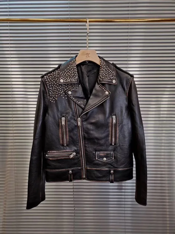 Sa1nt Lau*nt Replica Leather Jacket