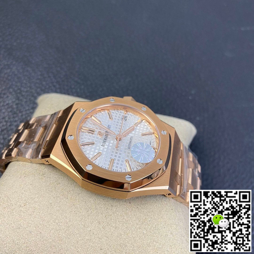 Replica Audemars P1g*et Royal Oak 15450OR.OO.1256OR.01 1:1 Best Edition JF Factory Rose Gold