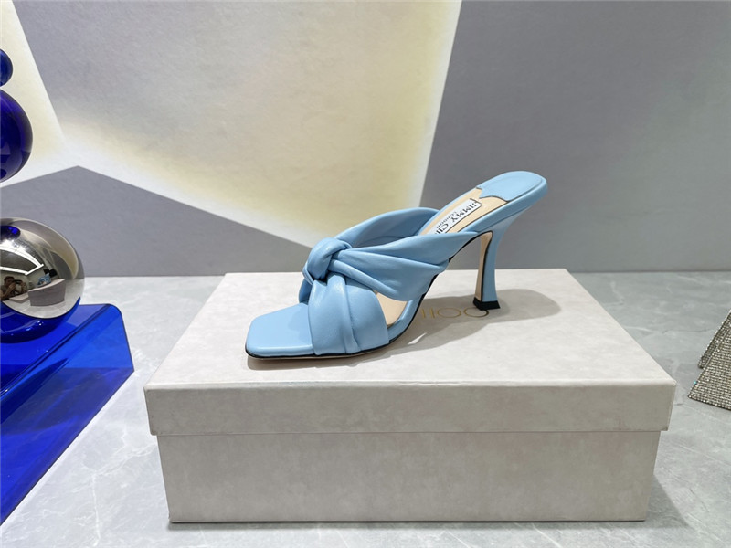 J1m*y Ch00 bow heels dupe square toe bow sandals