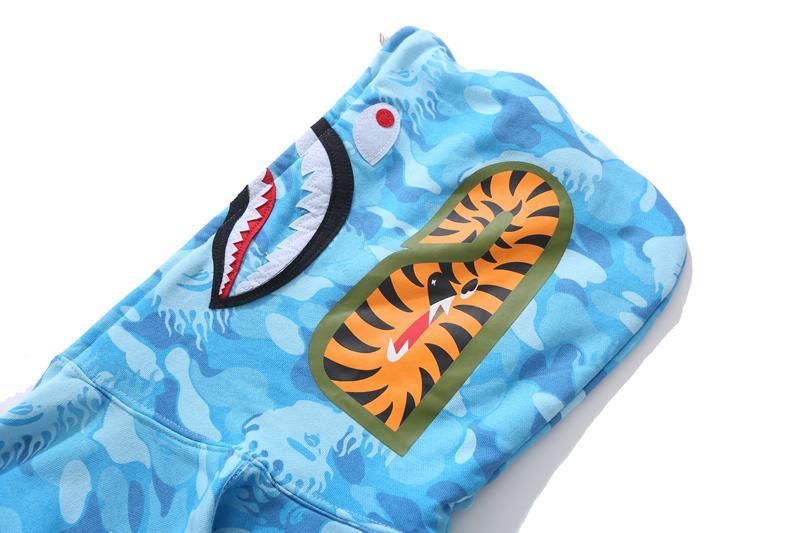 BAPE Fire Camo Shark Full Zip Hoodie