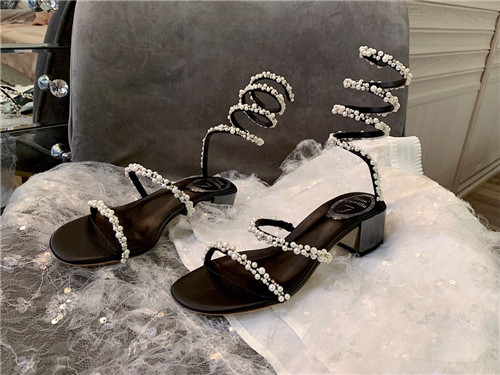 rene caovilla heels sandals