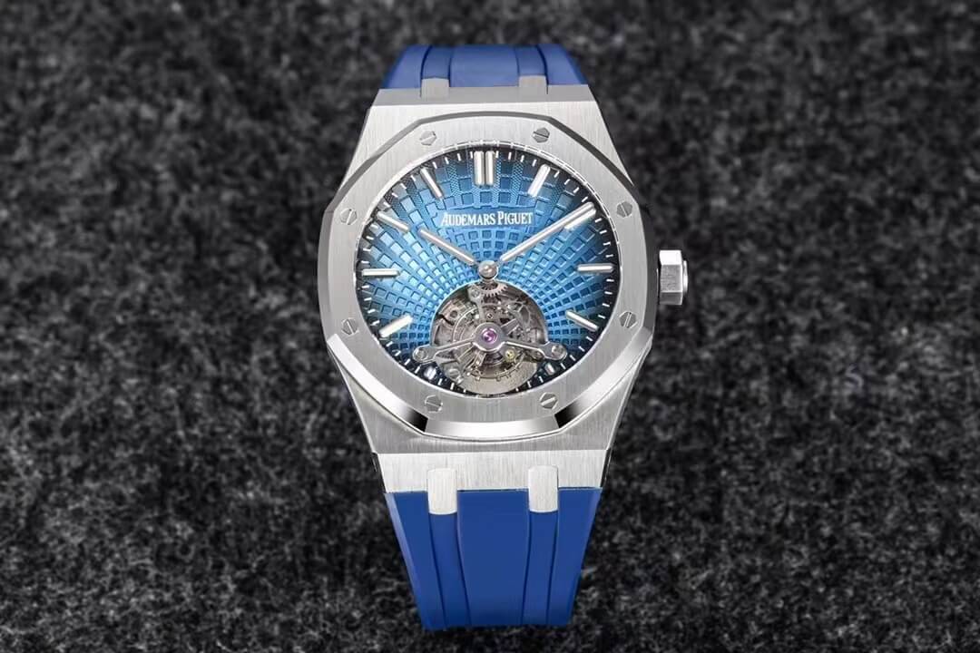 Replica Audemars P1g*et Royal Oak Tourbillon 1:1 Best Edition R8 Factory V3 Blue Strap