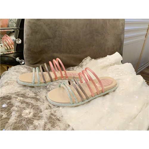 rene caovilla rome slippers sandals