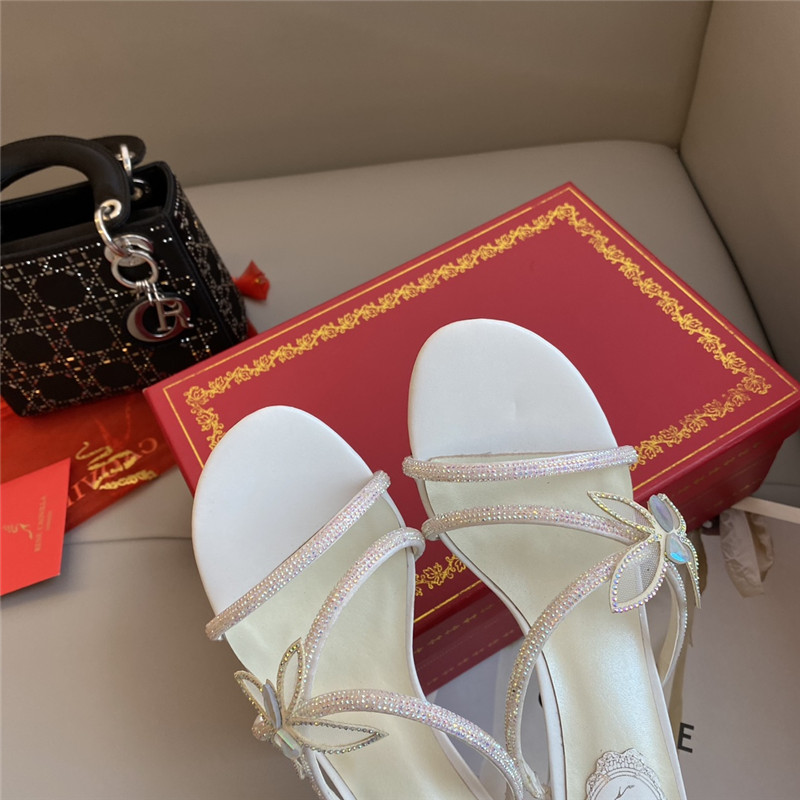 Rene Caovilla latest butterfly tie sandals
