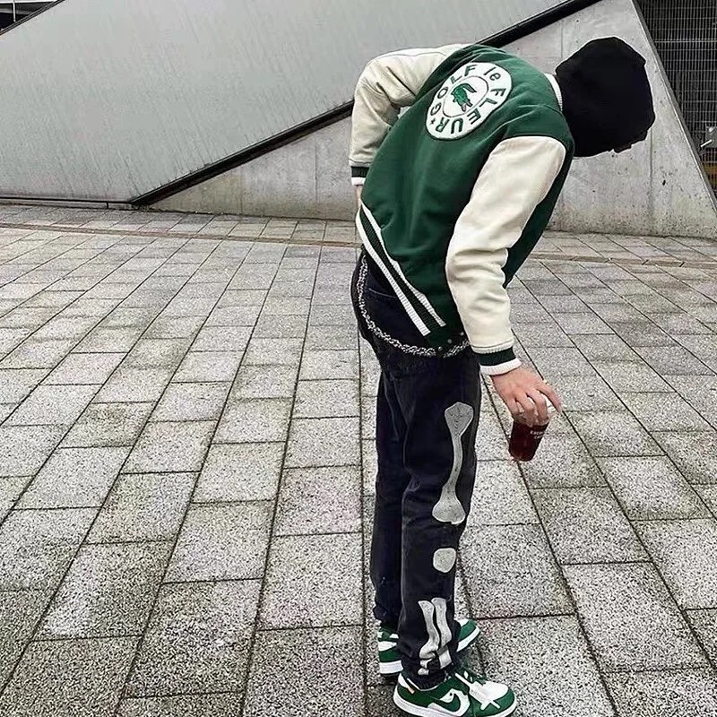 Kapital Bone logo denim jeans Travis Scott