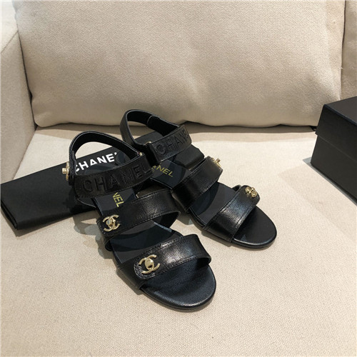 Ch**el flat sandals womens