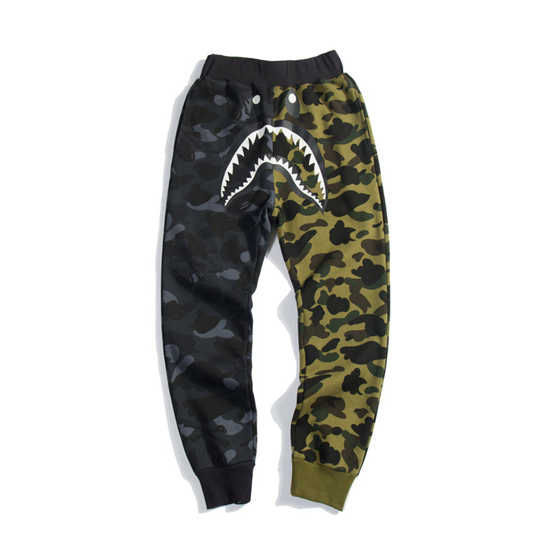 BAPE Shark Track Pants Sweatpants Camo HDCP8701