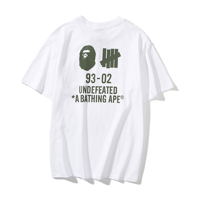 Bape x Undefeated T Shirt Bape Ape Head Classic Cotton Tee 5082