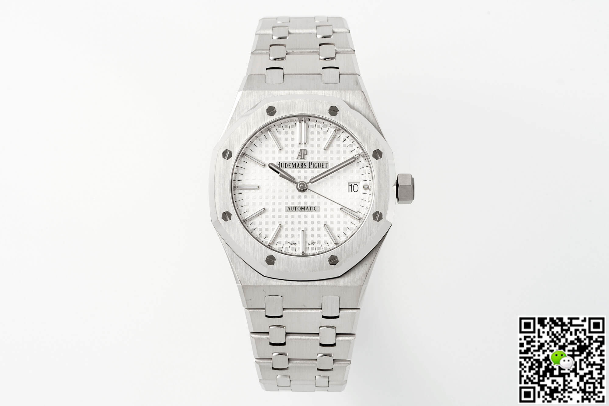 Replica Audemars P1g*et Royal Oak 15450ST.OO.1256ST.01 1:1 Best Edition APS Factory Silver Dial