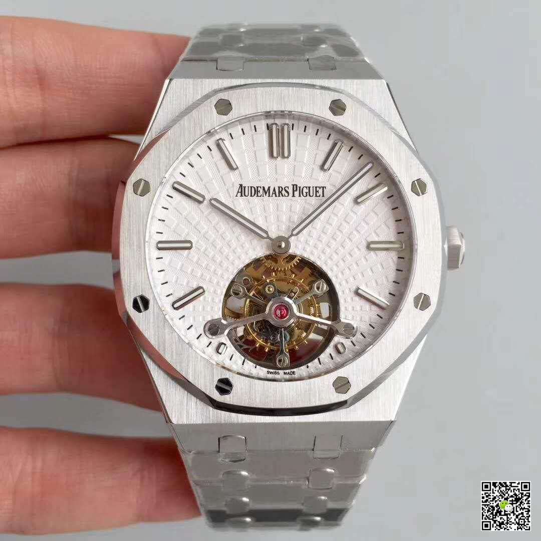 Audemars P1g*et Replica 26522OR.OO.120OR.01 R8 Factory 1:1 Best Edition Swiss Tourbillon White Dial