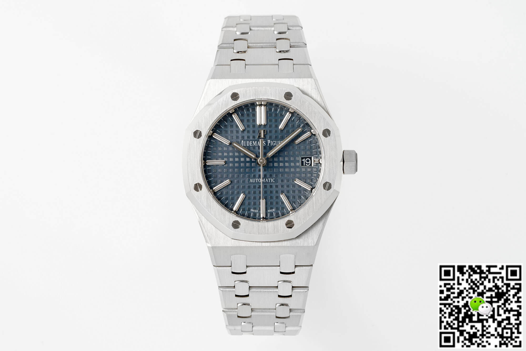 Replica Audemars P1g*et Royal Oak 15450ST.OO.1256ST.03 1:1 Best Edition APS Factory Blue Dial