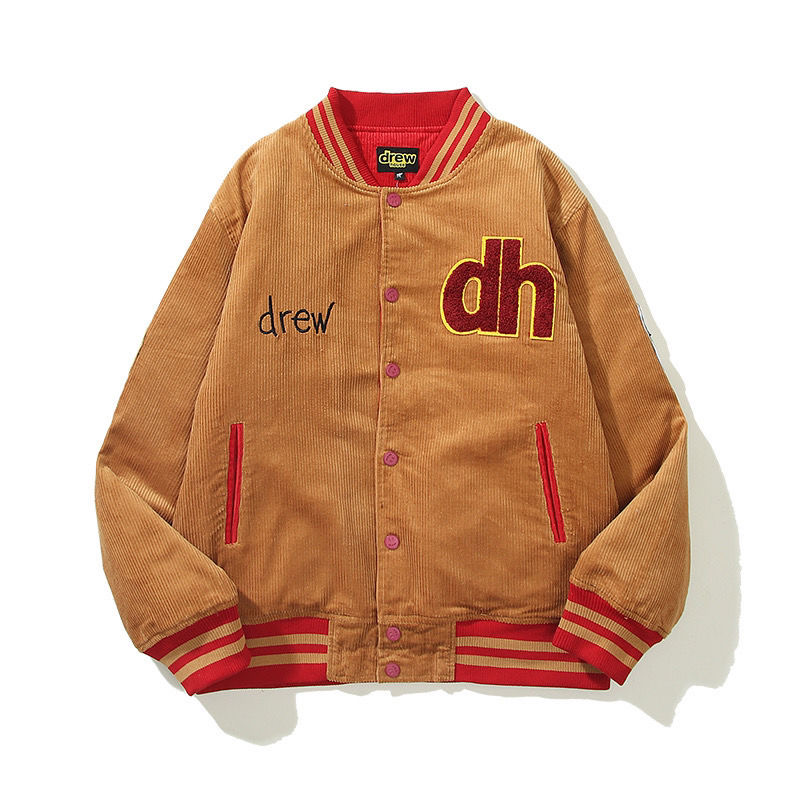 Drew House Corduroy Jacket Baseball Cardigan Sweatshirt
