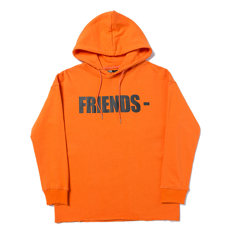 Vlone x Friends Hoodie Orange Sweatshirt 6813