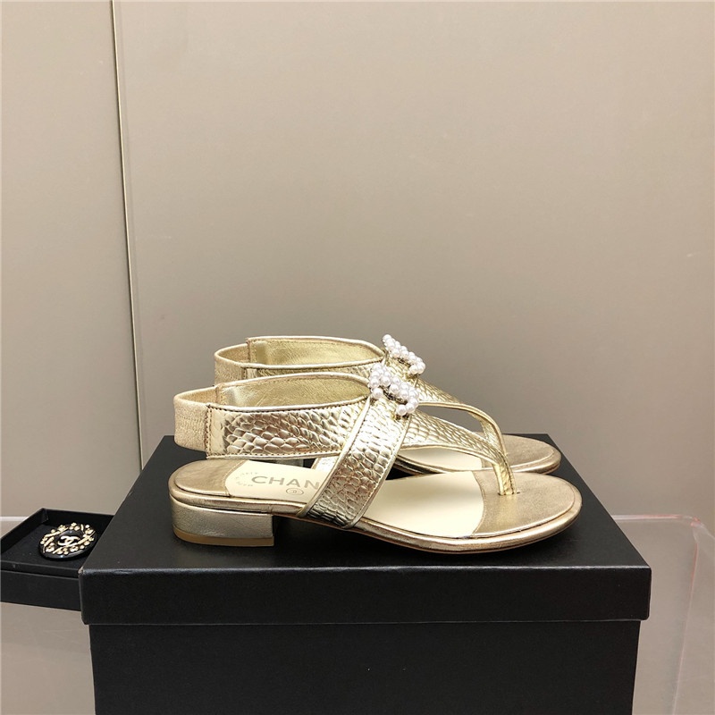 Ch**el flat sandals