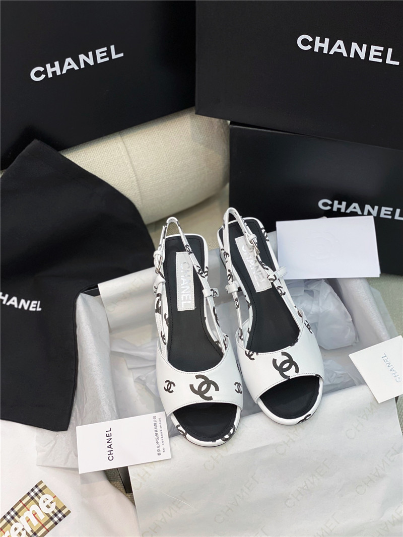 Ch**el flat cutout sandals