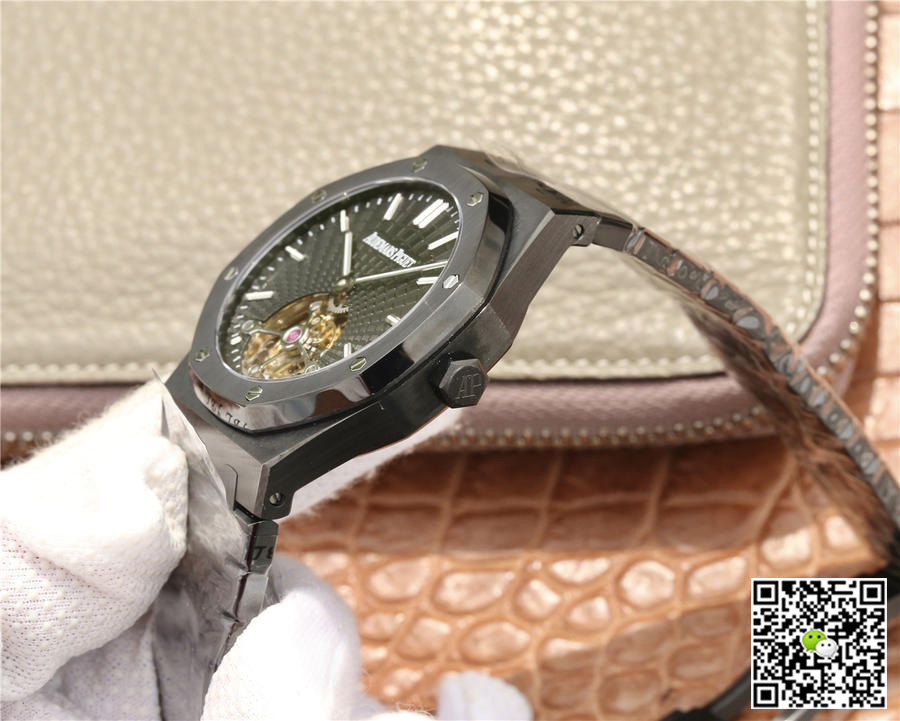 Replica Audemars P1g*et Royal Oak Tourbillon 26522CE.OO.1225CE.01 1:1 Best Edition R8 Factory Black Ceramic