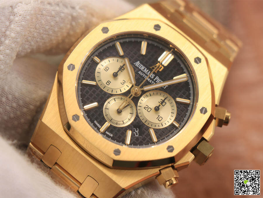 Replica Audemars P1g*et Royal Oak Chronograph 26331 1:1 Best Edition OM Factory V2 Yellow Gold