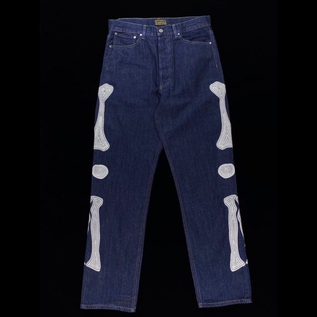 Kapital Bone logo denim jeans Travis Scott