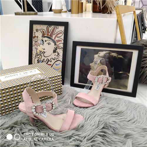 J1m*y Ch00 crystal high heel sandals