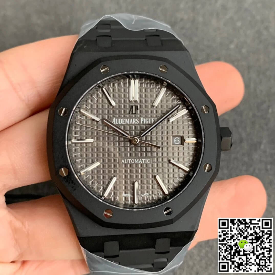 Replica Audemars P1g*et Royal Oak 15400 DLC Version 1:1 Best Edition ZF Factory Grey Dial
