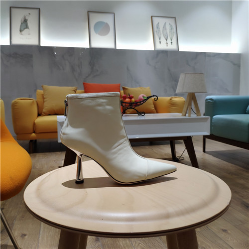 J1m*y Ch00 leather high heel boots