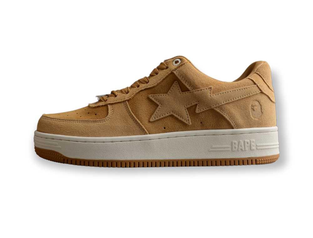 A Bathing Ape Bape Sta Beige Suede