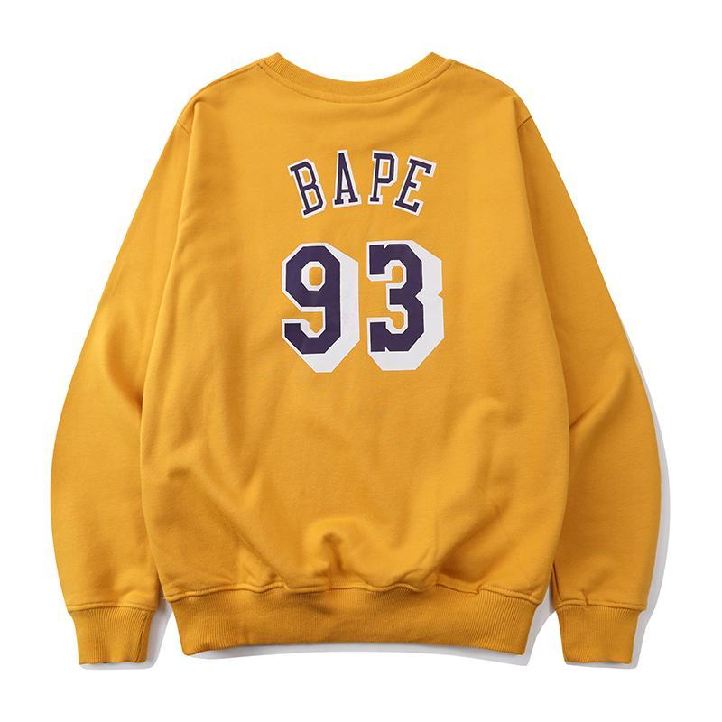 Bape Lakers Crewneck Pullover Hoodie