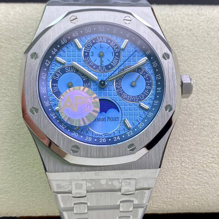 Replica Audemars P1g*et Royal Oak 26574PT.OO.1220PT.01 1:1 Best Edition APS Factory Blue Dial