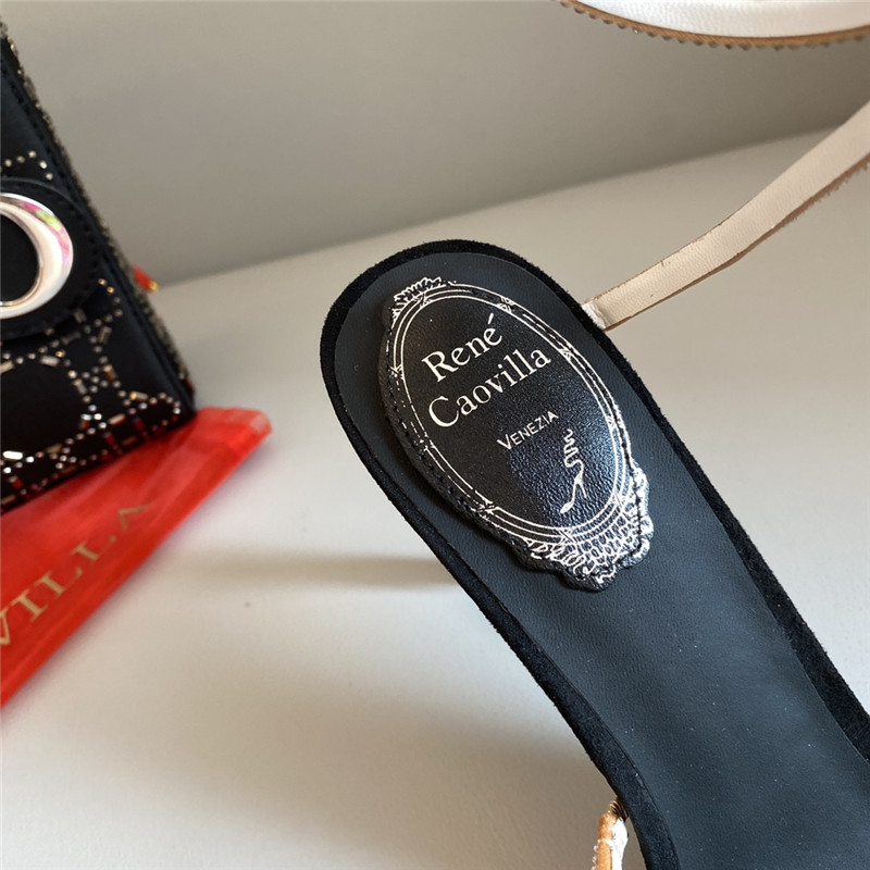 Rene Caovilla Dupe Snake Band Sandals
