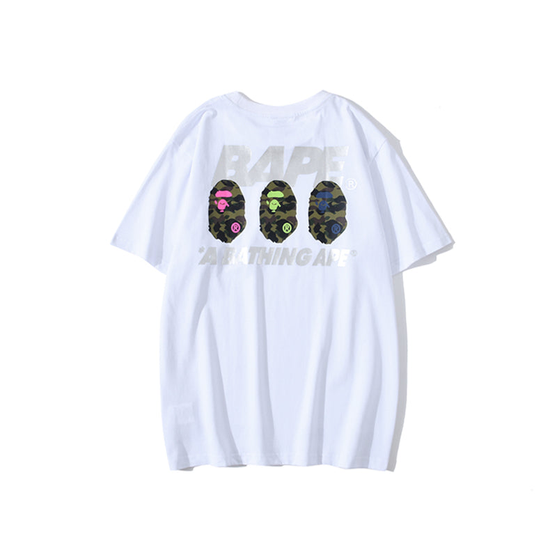 Bape Camo Ape Head Summer Cotton T Shirt 1686