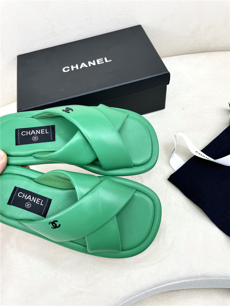 Ch**el Flat Dupes slippers