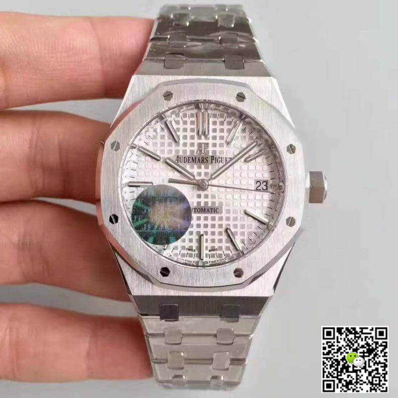 Replica Audemars P1g*et Royal Oak JF Factory Men Watches 1:1 Best Edition Swiss ETA3120 Silver Dial