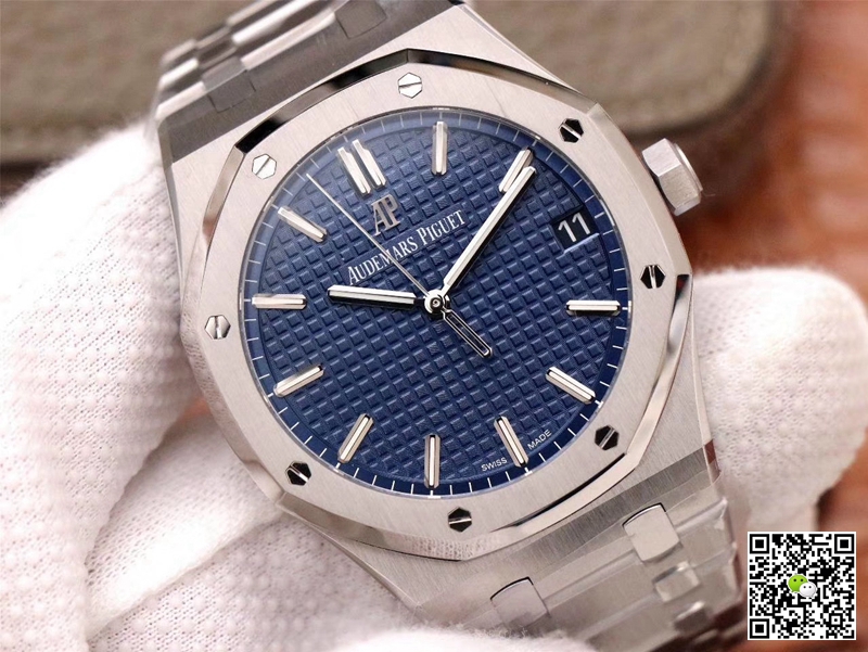 Replica Audemars P1g*et Royal Oak 15500ST.OO.1220ST.01 1:1 Best Edition ZF Factory Blue Dial Swiss ETA4302