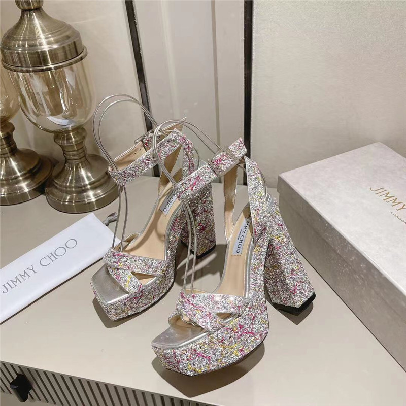 J1m*y Ch00 Fashion Heel Sandals