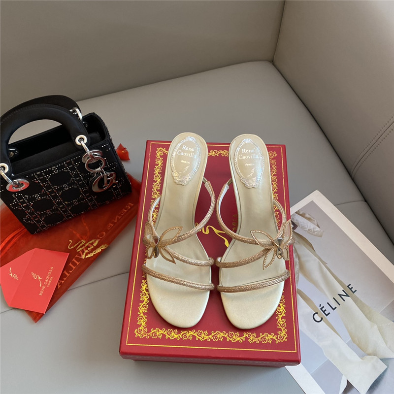 Rene Caovilla latest butterfly tie sandals
