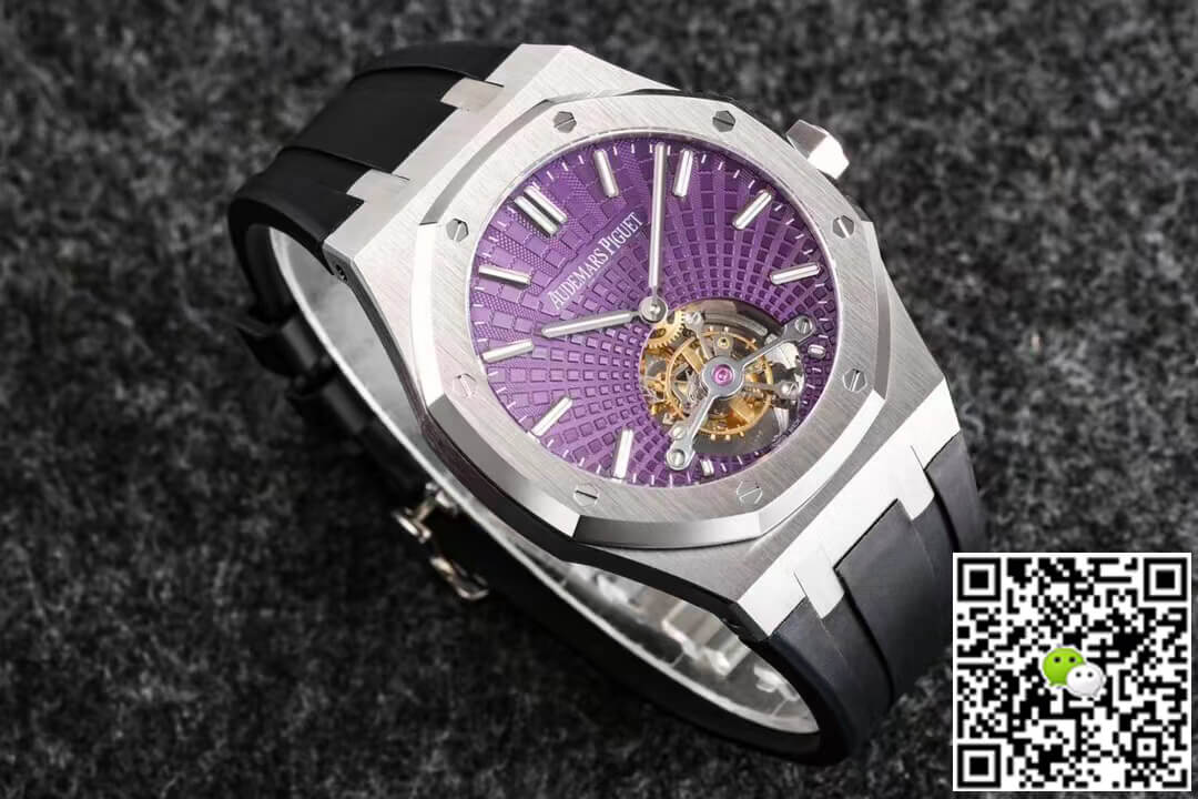 Replica Audemars P1g*et Royal Oak Tourbillon 1:1 Best Edition R8 Factory V3 Purple Dial