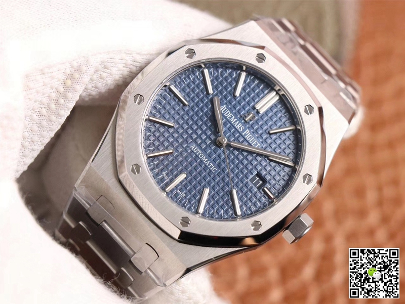 Replica Audemars P1g*et Royal Oak 15400ST.OO.1220ST.03 1:1 Best Edition ZF Factory Blue Dial Swiss ETA3120