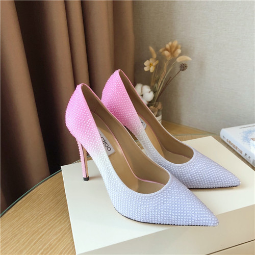 J1m*y Ch00 pearl high heels sandals