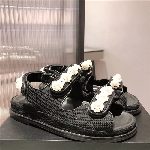 Ch**el flat beach shoes sandals