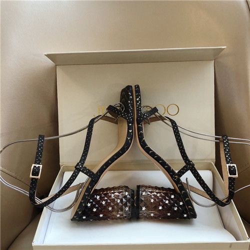 J1m*y Ch00 block heels sandals