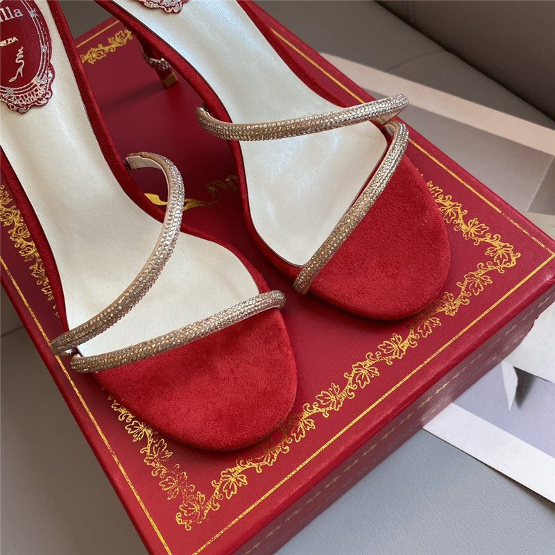 Rene Caovilla Dupe Snake Band Sandals